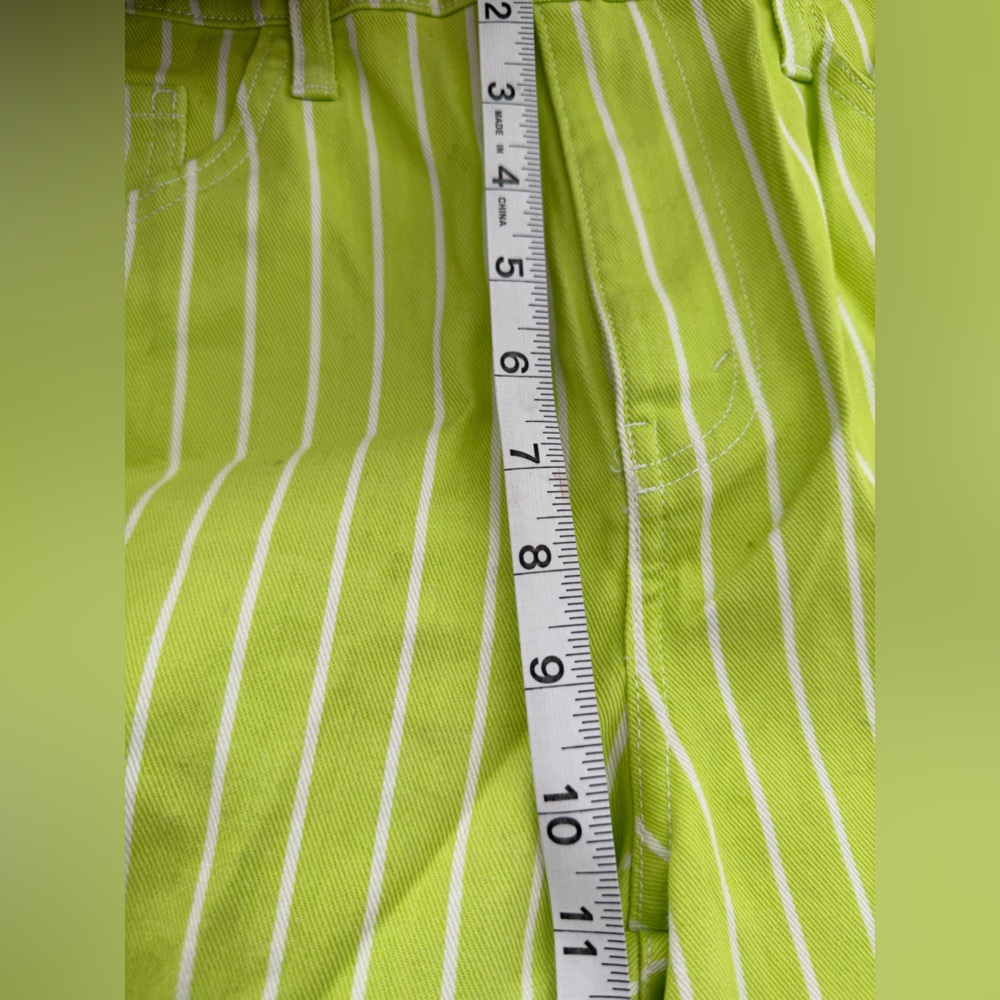 TARGET VICTOR GLEMAUD ACID LIME Striped Jeans Size 6 NWT - Picture 7 of 12